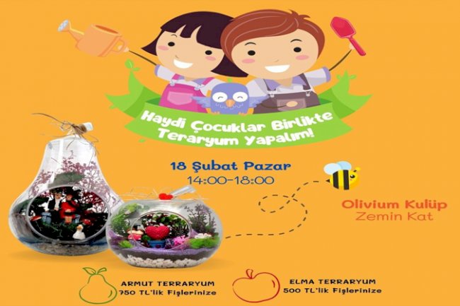 Olivium Çocuk etkinlikleri çok renkli